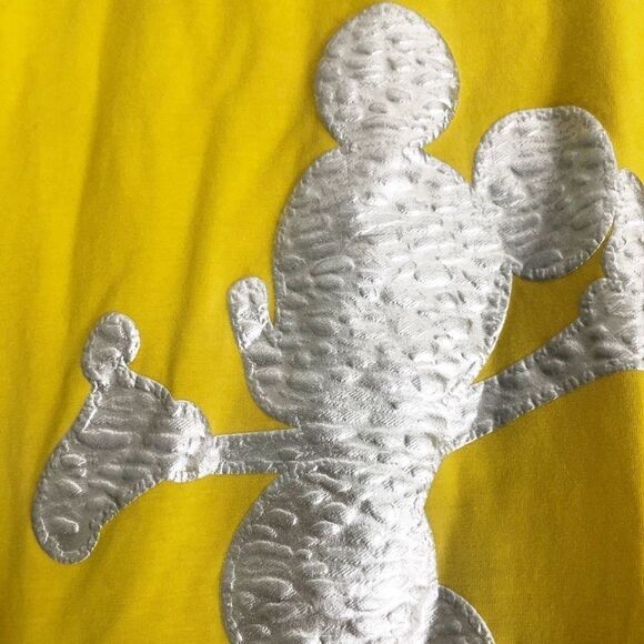 Disney Mickey Mouse Yellow and Silver Mini Dress - Picture 4 of 7